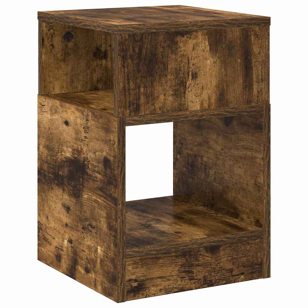 vidaXL Stolik końcowy 2 pcs Dąb wędzony 30,5 x 30 x 45 cm