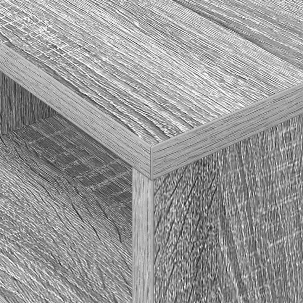 vidaXL Stolik końcowy Szary Sonoma 30,5 x 30 x 45 cm