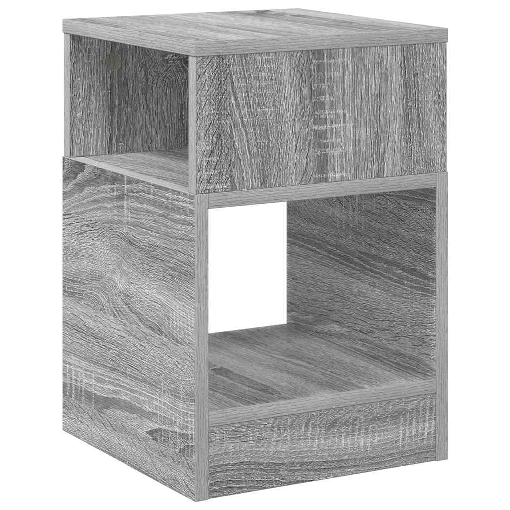 vidaXL Stolik końcowy Szary Sonoma 30,5 x 30 x 45 cm
