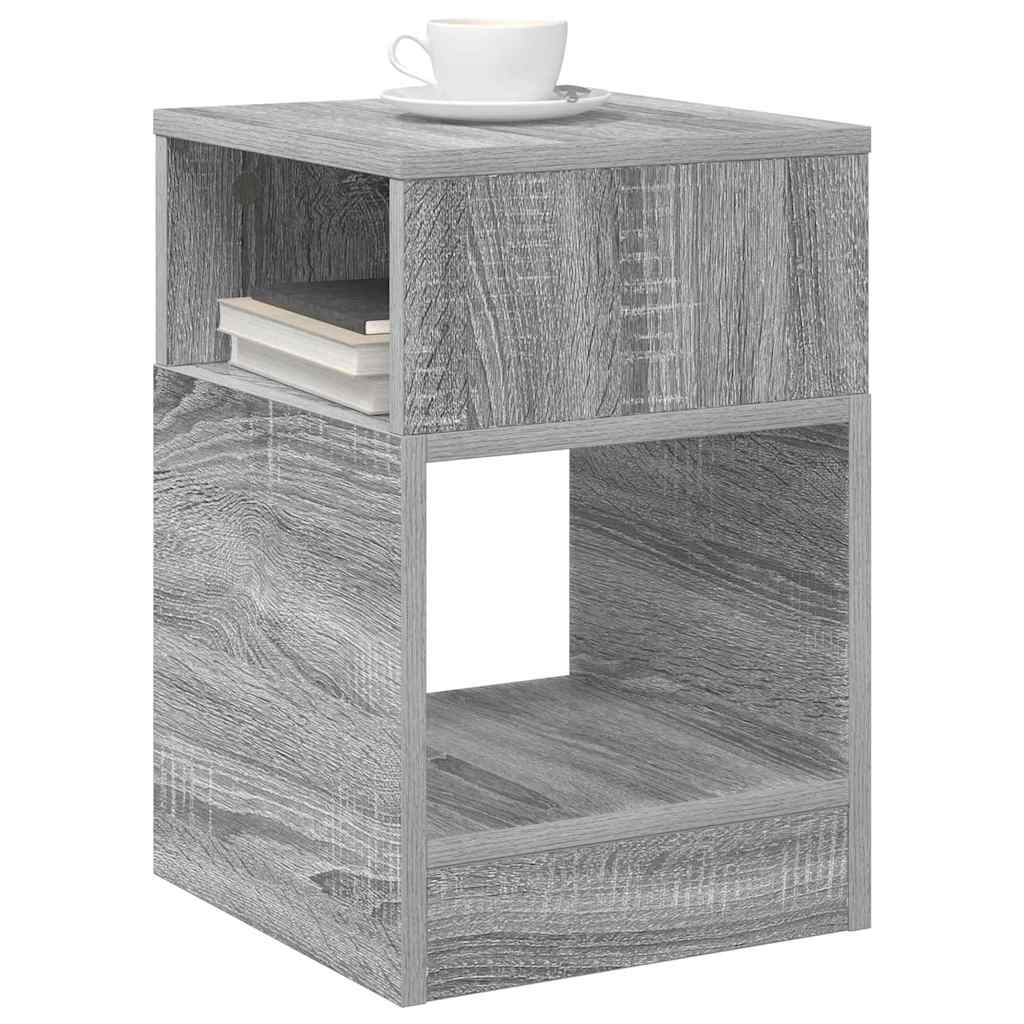 vidaXL Stolik końcowy 2 pcs Szary Sonoma 30,5 x 30 x 45 cm