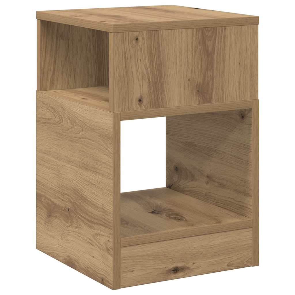 vidaXL Stolik końcowy Dąb rzemieślniczy 30,5 x 30 x 45 cm