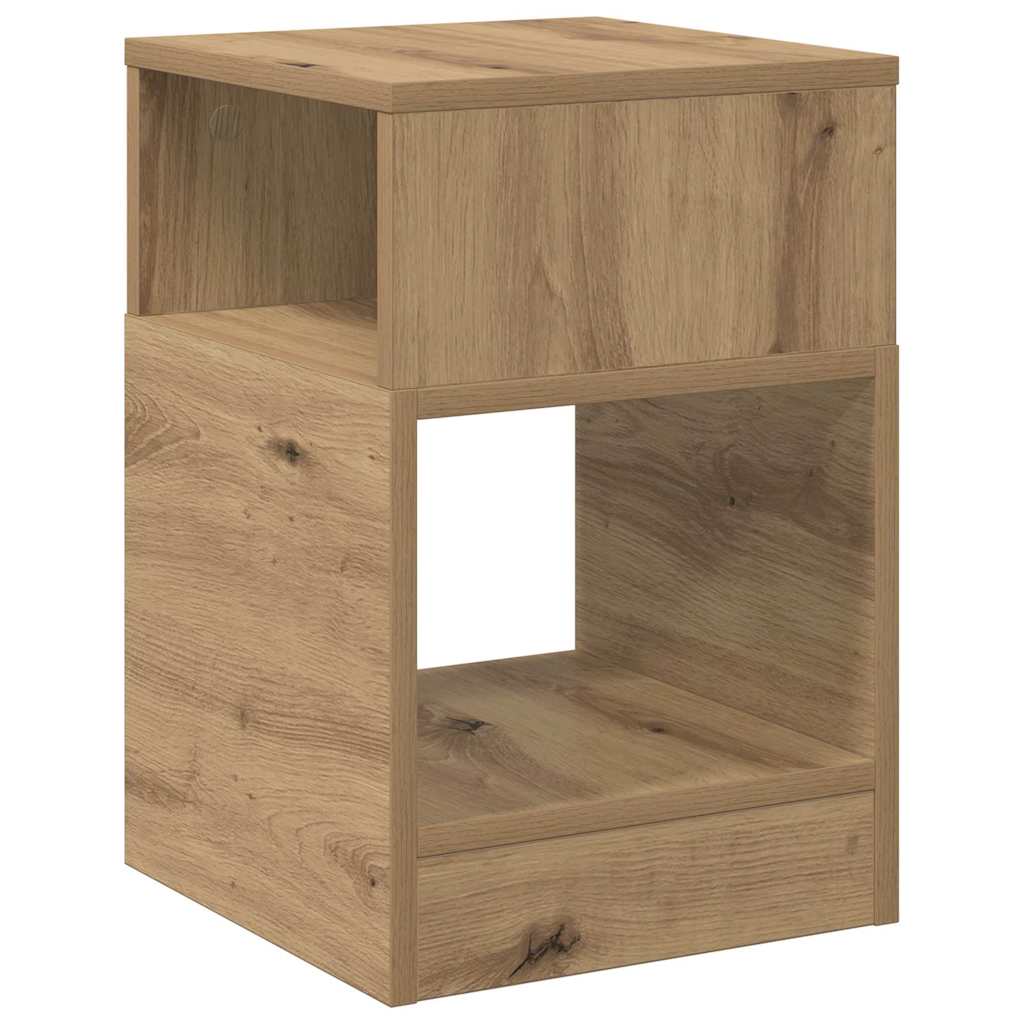 vidaXL Stolik końcowy Dąb rzemieślniczy 30,5 x 30 x 45 cm