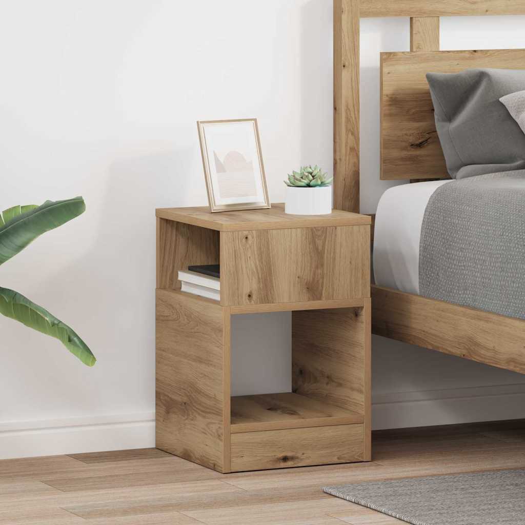 vidaXL Stolik końcowy 2 pcs Dąb rzemieślniczy 30,5 x 30 x 45 cm