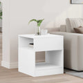 vidaXL Stolik końcowy Biały 40,5 x 40 x 45 cm Materiał drewnopochodny