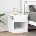 vidaXL Stolik końcowy 2 pcs Biały 40,5 x 40 x 45 cm