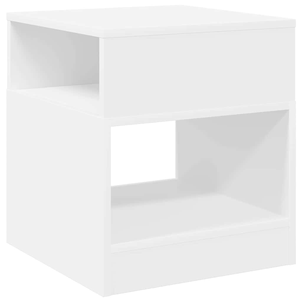 vidaXL Stolik końcowy 2 pcs Biały 40,5 x 40 x 45 cm