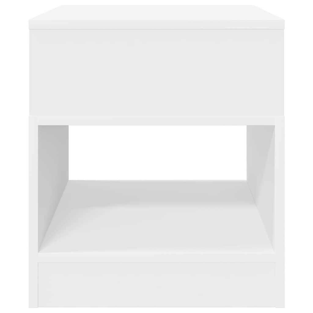 vidaXL Stolik końcowy 2 pcs Biały 40,5 x 40 x 45 cm