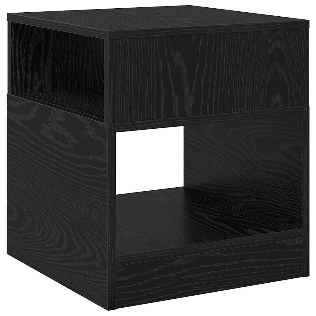 vidaXL Stolik końcowy Czarny Dąb 40,5 x 40 x 45 cm