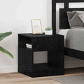 vidaXL Stolik końcowy 2 pcs Czarny Dąb 40,5 x 40 x 45 cm