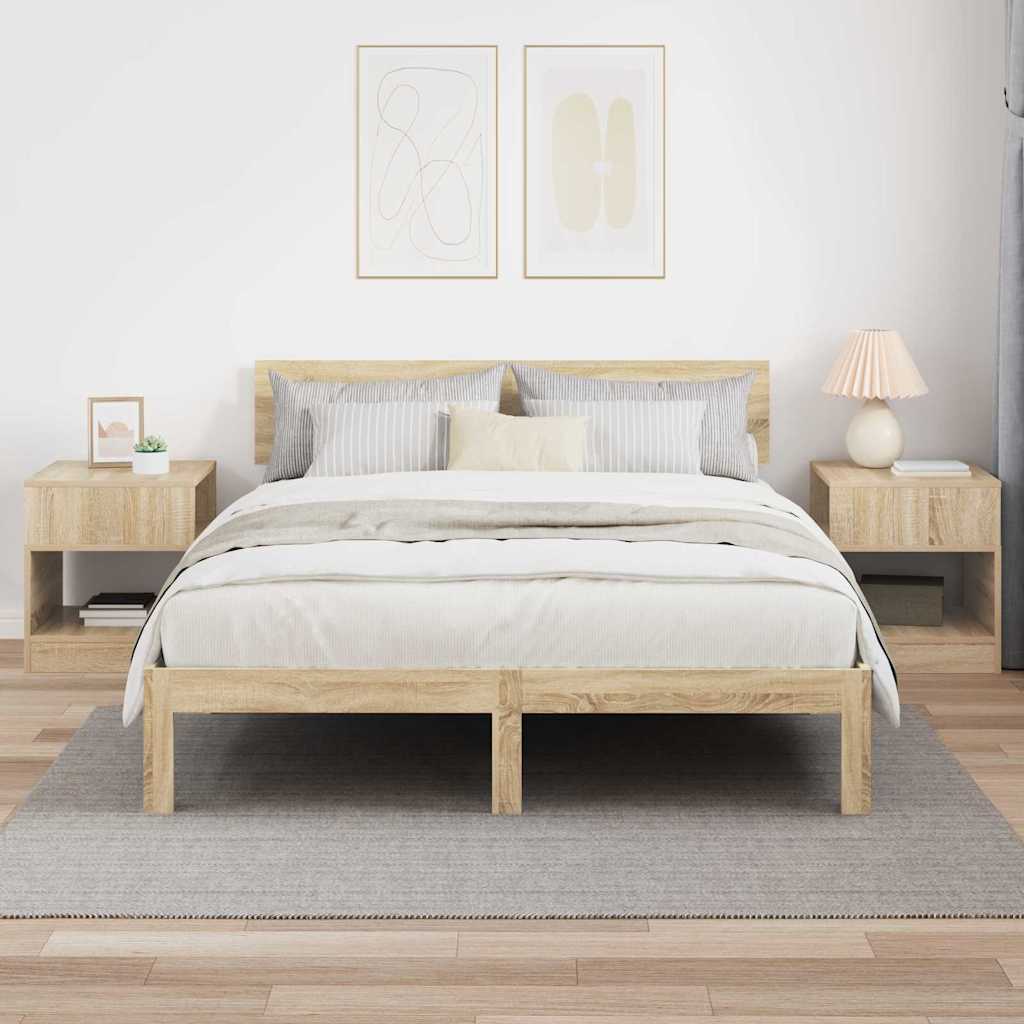 vidaXL Stolik końcowy 2 pcs Dąb Sonoma 40,5 x 40 x 45 cm