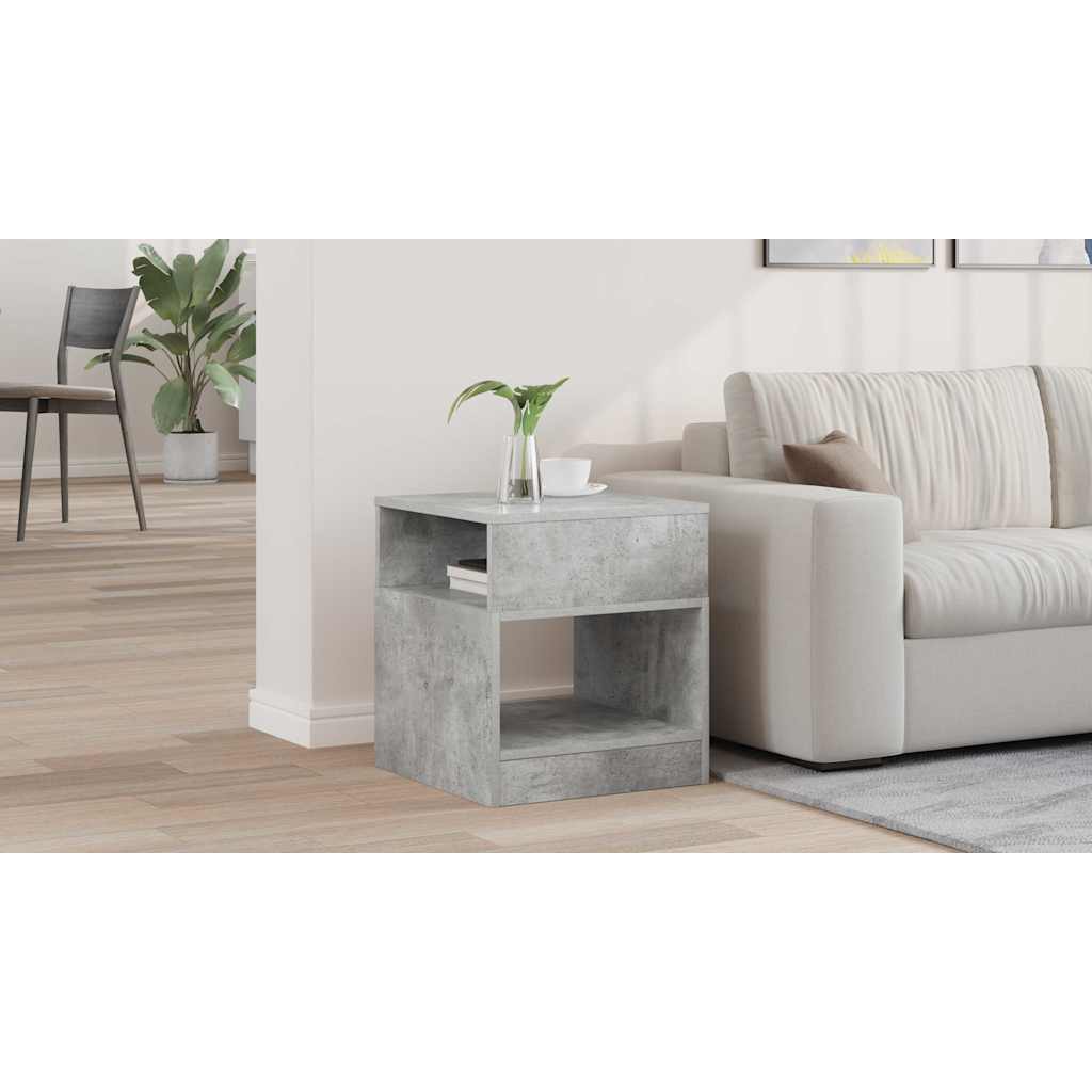 vidaXL Stolik końcowy Betonowy szary 40,5 x 40 x 45 cm