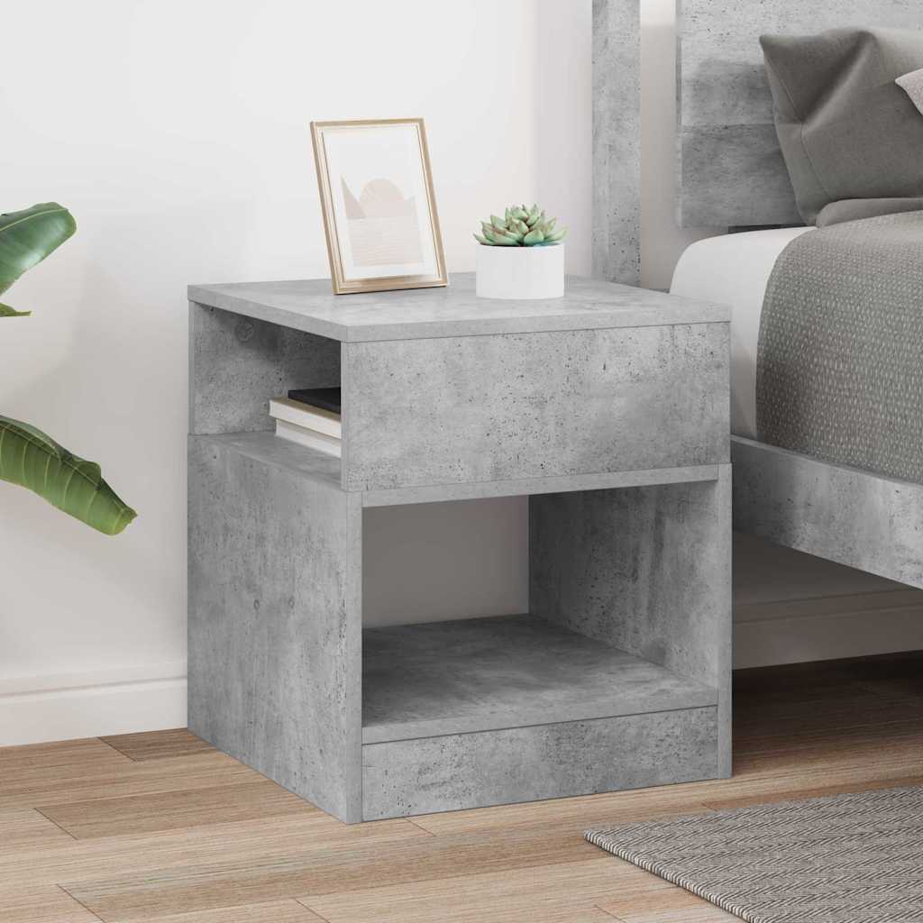 vidaXL Stolik końcowy Betonowy szary 40,5 x 40 x 45 cm
