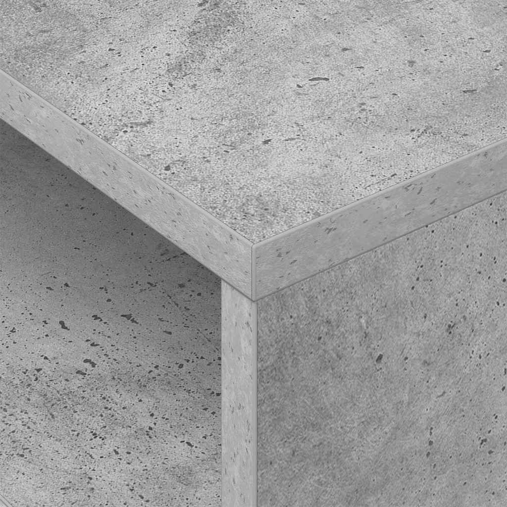 vidaXL Stolik końcowy 2 pcs Betonowy szary 40,5 x 40 x 45 cm