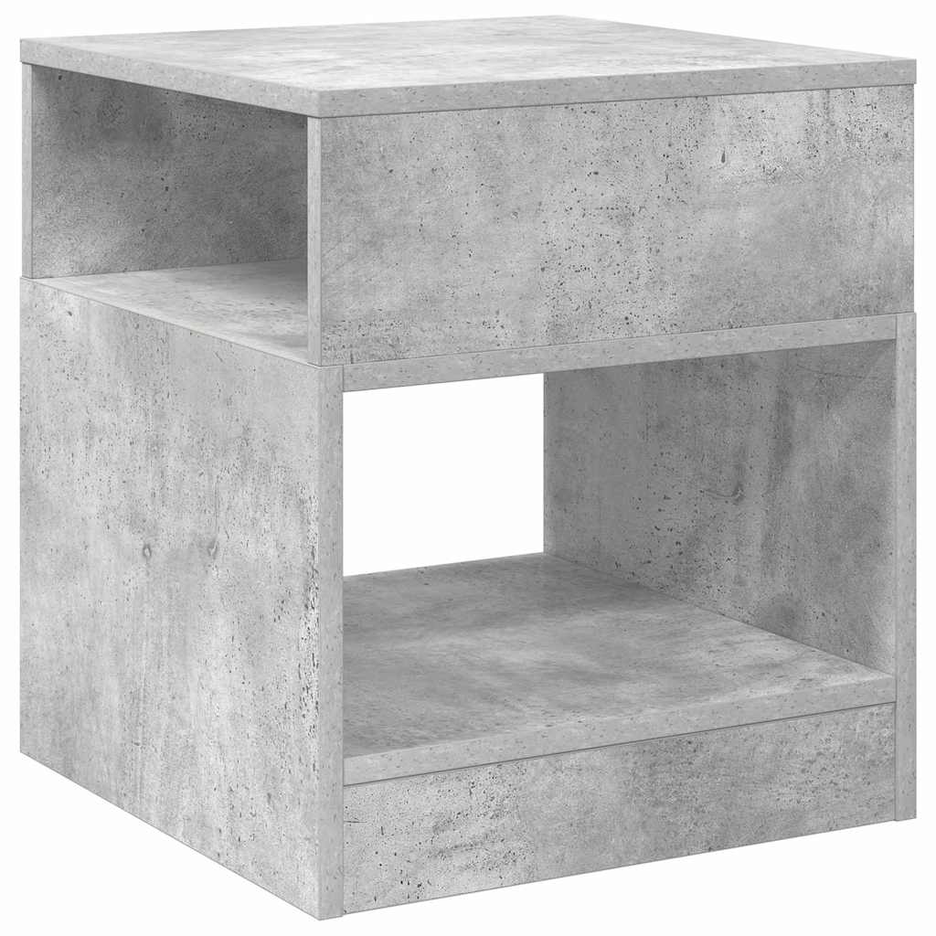 vidaXL Stolik końcowy 2 pcs Betonowy szary 40,5 x 40 x 45 cm