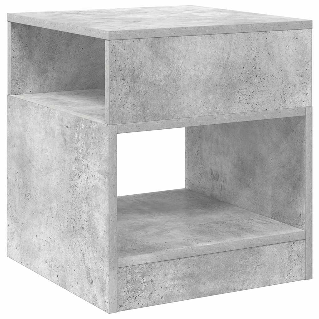 vidaXL Stolik końcowy 2 pcs Betonowy szary 40,5 x 40 x 45 cm