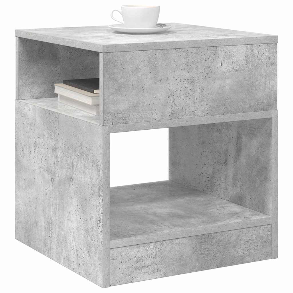 vidaXL Stolik końcowy 2 pcs Betonowy szary 40,5 x 40 x 45 cm