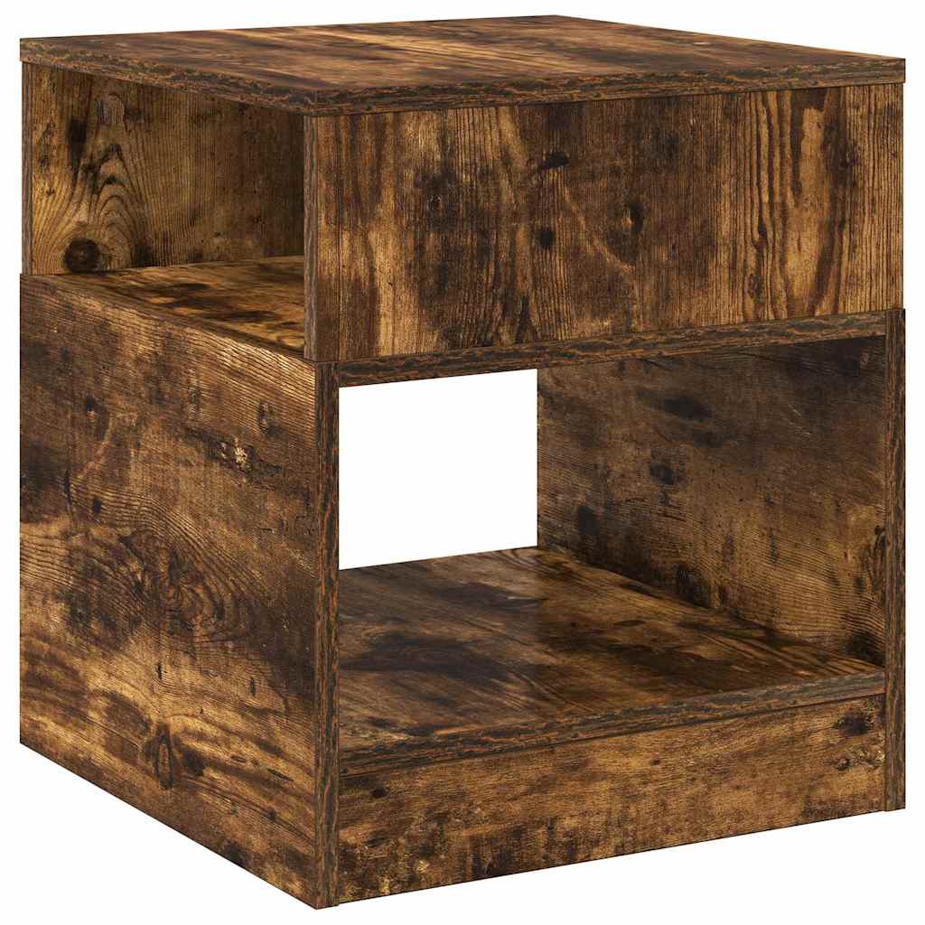 vidaXL Stolik końcowy 2 pcs Dąb wędzony 40,5 x 40 x 45 cm