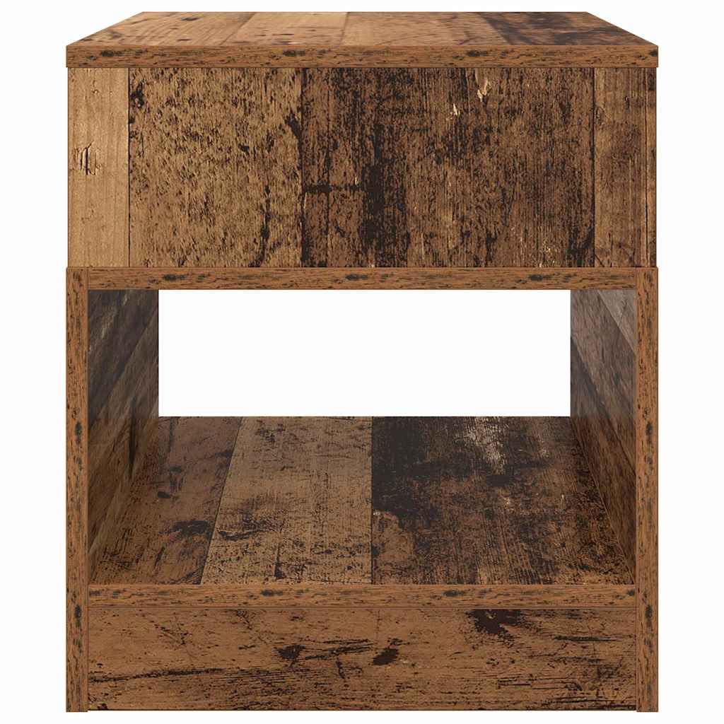 vidaXL Stolik końcowy Stare drewno 40,5 x 40 x 45 cm
