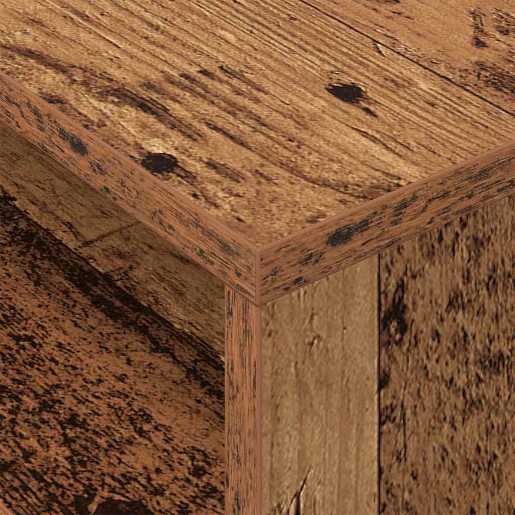 vidaXL Stolik końcowy 2 pcs Stare drewno 40,5 x 40 x 45 cm