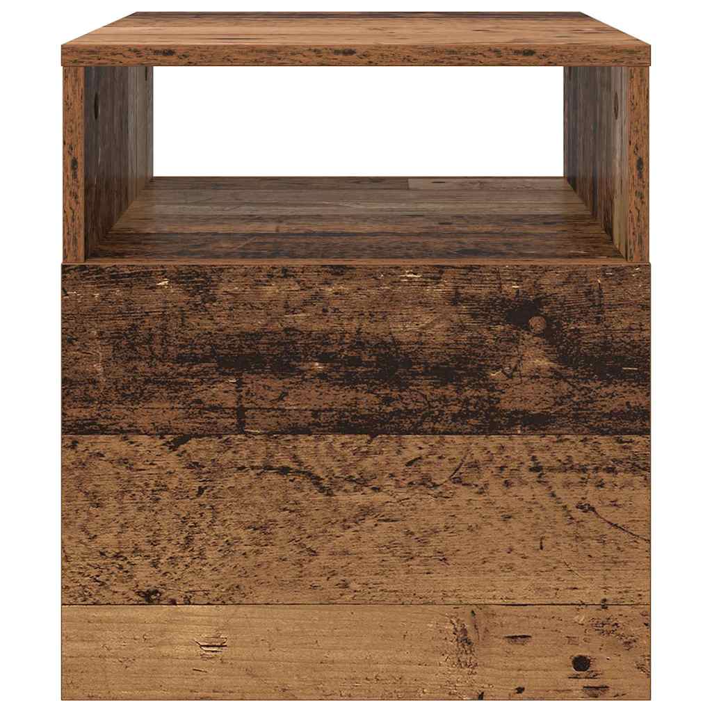 vidaXL Stolik końcowy 2 pcs Stare drewno 40,5 x 40 x 45 cm