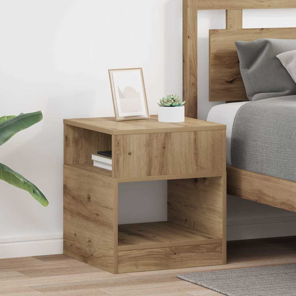 vidaXL Stolik końcowy 2 pcs Dąb rzemieślniczy 40,5 x 40 x 45 cm