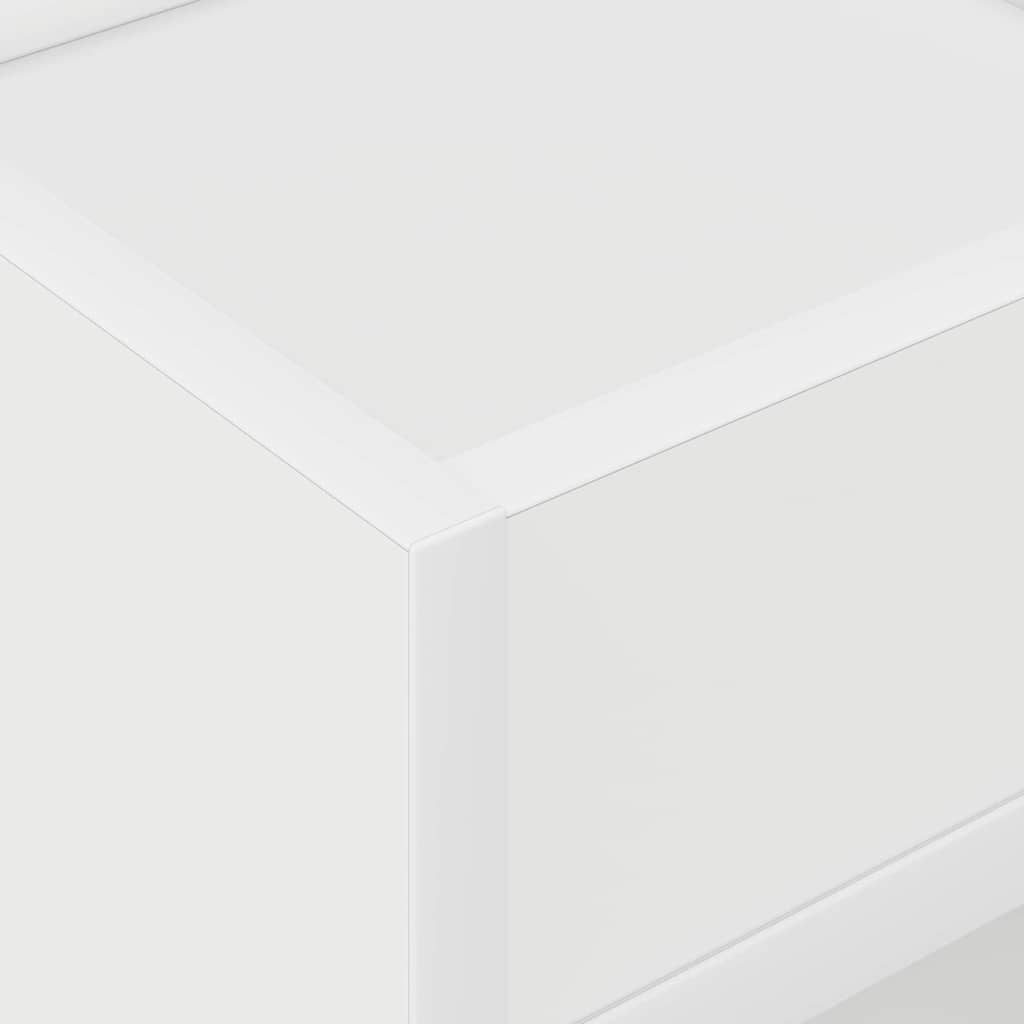 vidaXL Stolik końcowy 2 pcs Biały 30 x 30 x 56 cm