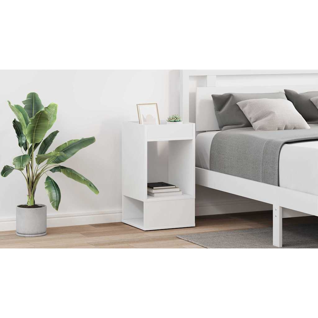vidaXL Stolik końcowy 2 szt. Biały 30 x 30 x 56 cm Drewno inżynieryjne