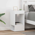 vidaXL Stolik końcowy 2 pcs Biały 30 x 30 x 56 cm
