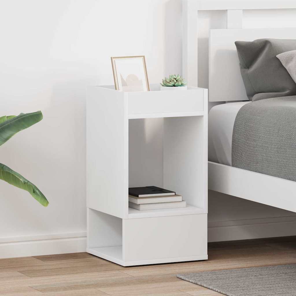 vidaXL Stolik końcowy 2 pcs Biały 30 x 30 x 56 cm