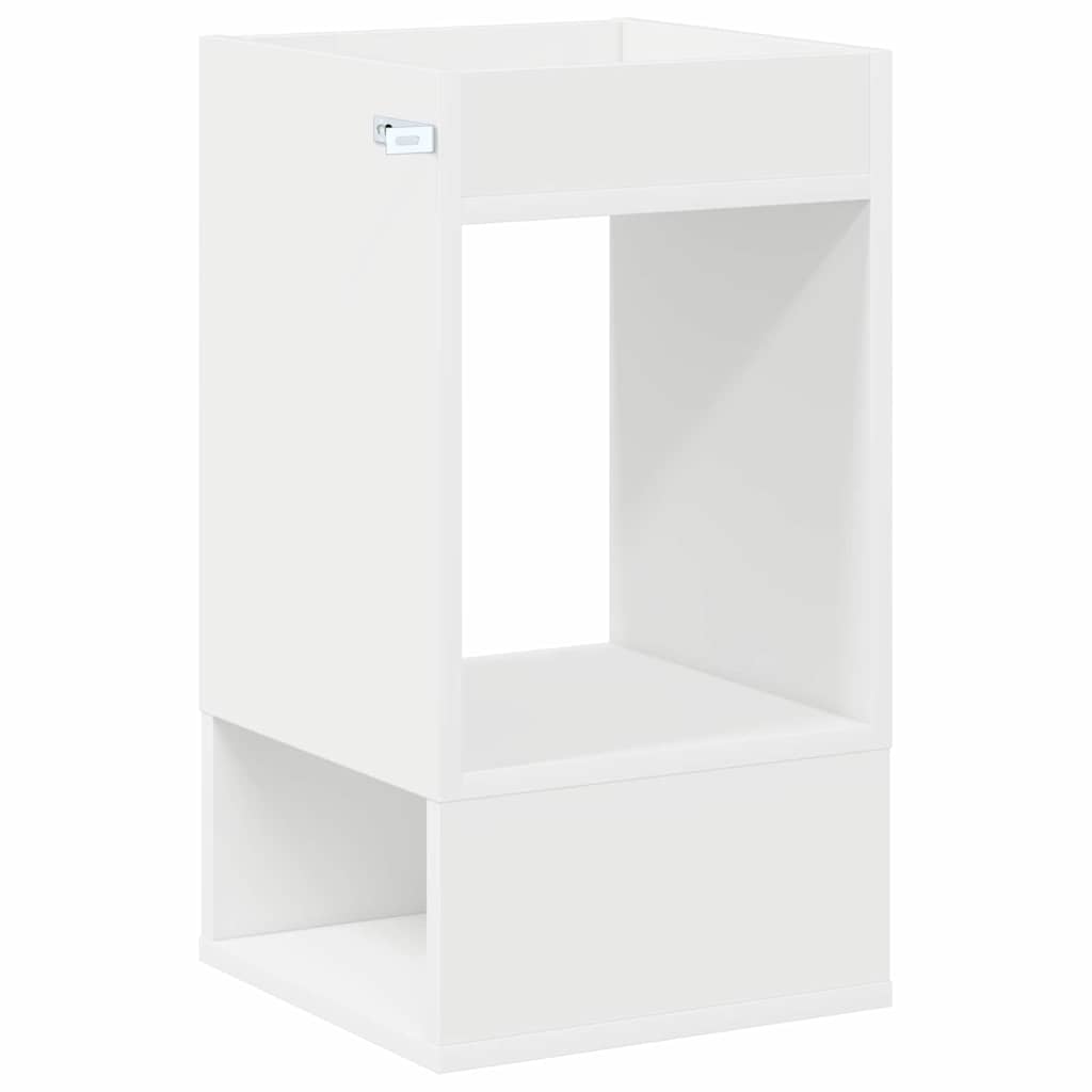 vidaXL Stolik końcowy 2 pcs Biały 30 x 30 x 56 cm