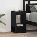 vidaXL Stolik końcowy 2 pcs Czarny Dąb 30 x 30 x 56 cm