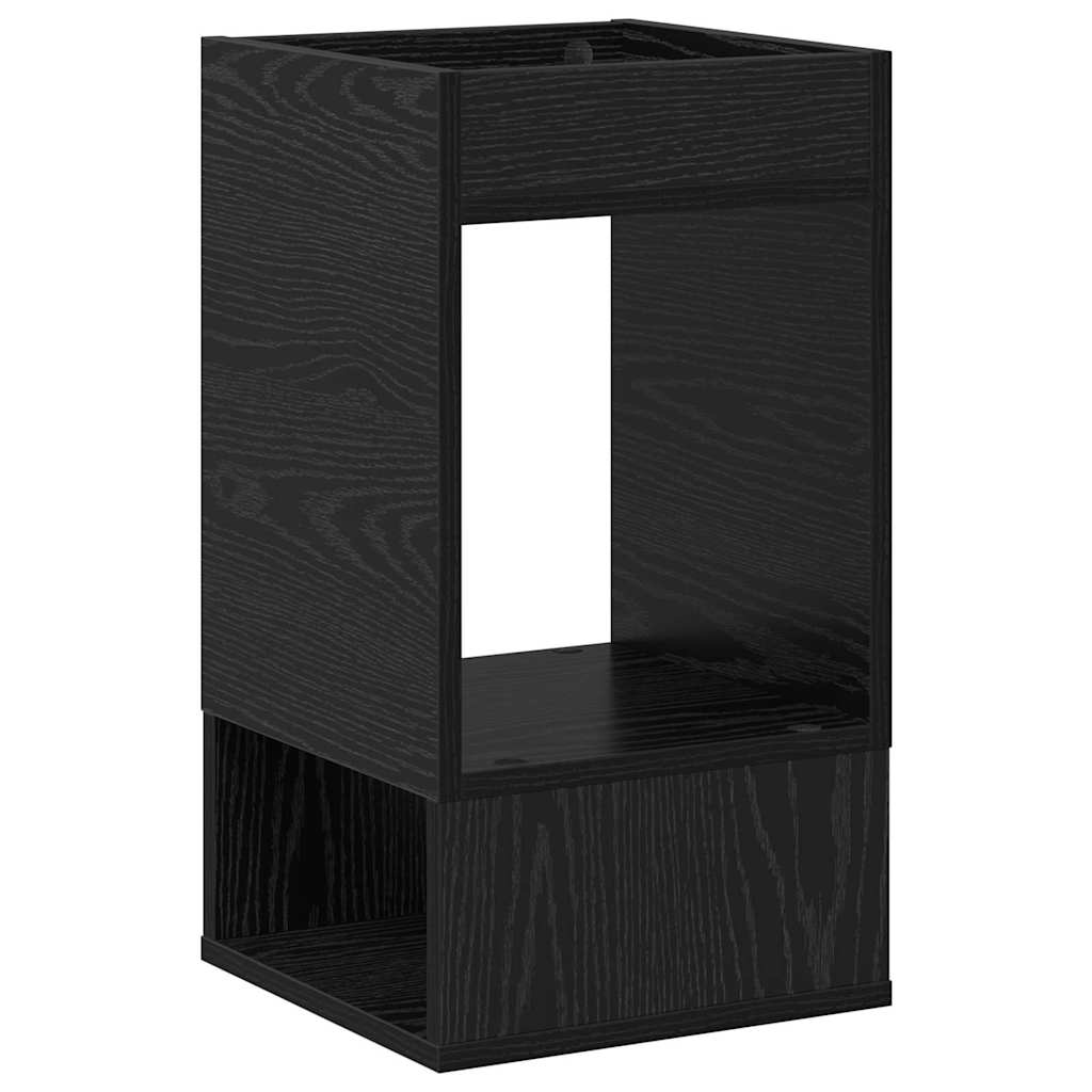 vidaXL Stolik końcowy 2 pcs Czarny Dąb 30 x 30 x 56 cm