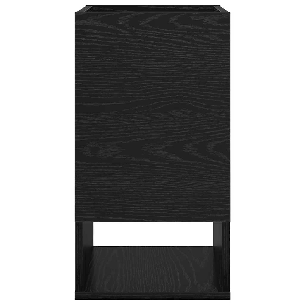 vidaXL Stolik końcowy 2 pcs Czarny Dąb 30 x 30 x 56 cm