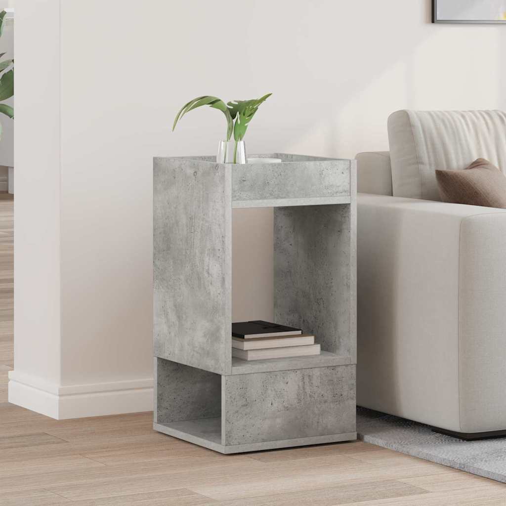 vidaXL Stolik końcowy Betonowy szary 30 x 30 x 56 cm