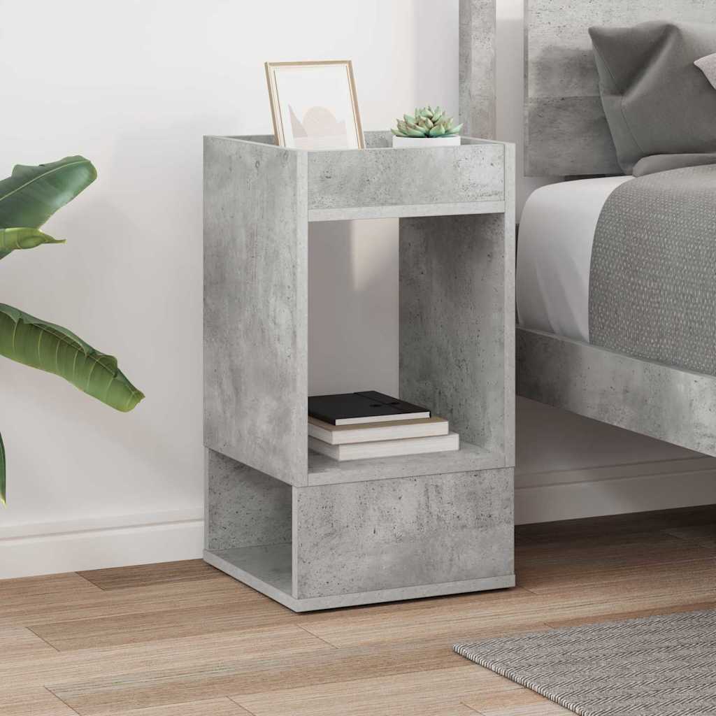 vidaXL Stolik końcowy Betonowy szary 30 x 30 x 56 cm