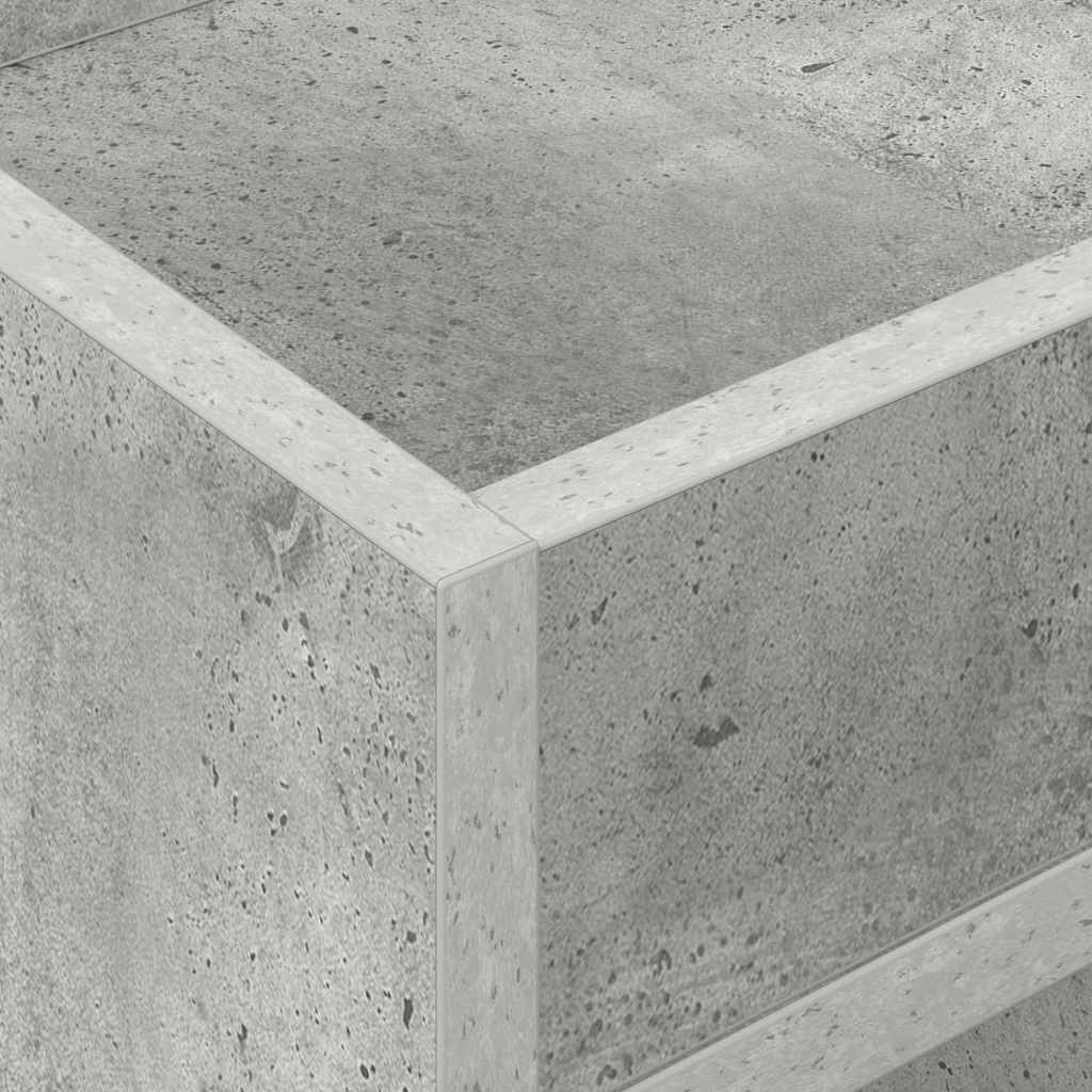 vidaXL Stolik końcowy 2 pcs Betonowy szary 30 x 30 x 56 cm