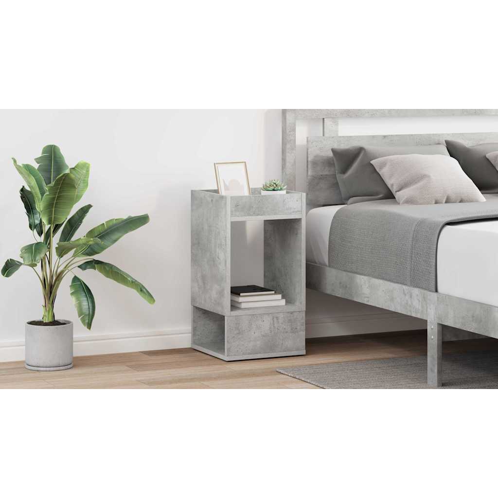 vidaXL Stolik końcowy 2 pcs Betonowy szary 30 x 30 x 56 cm