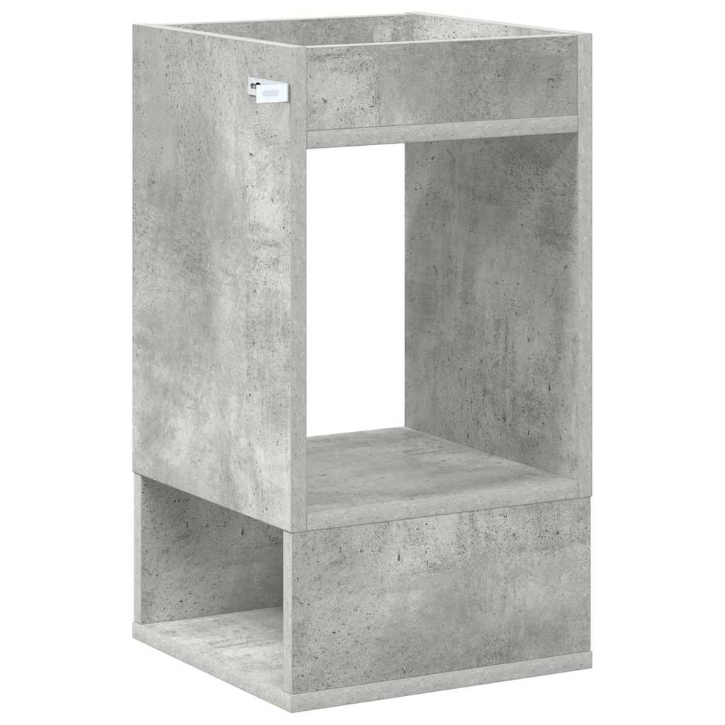 vidaXL Stolik końcowy 2 pcs Betonowy szary 30 x 30 x 56 cm