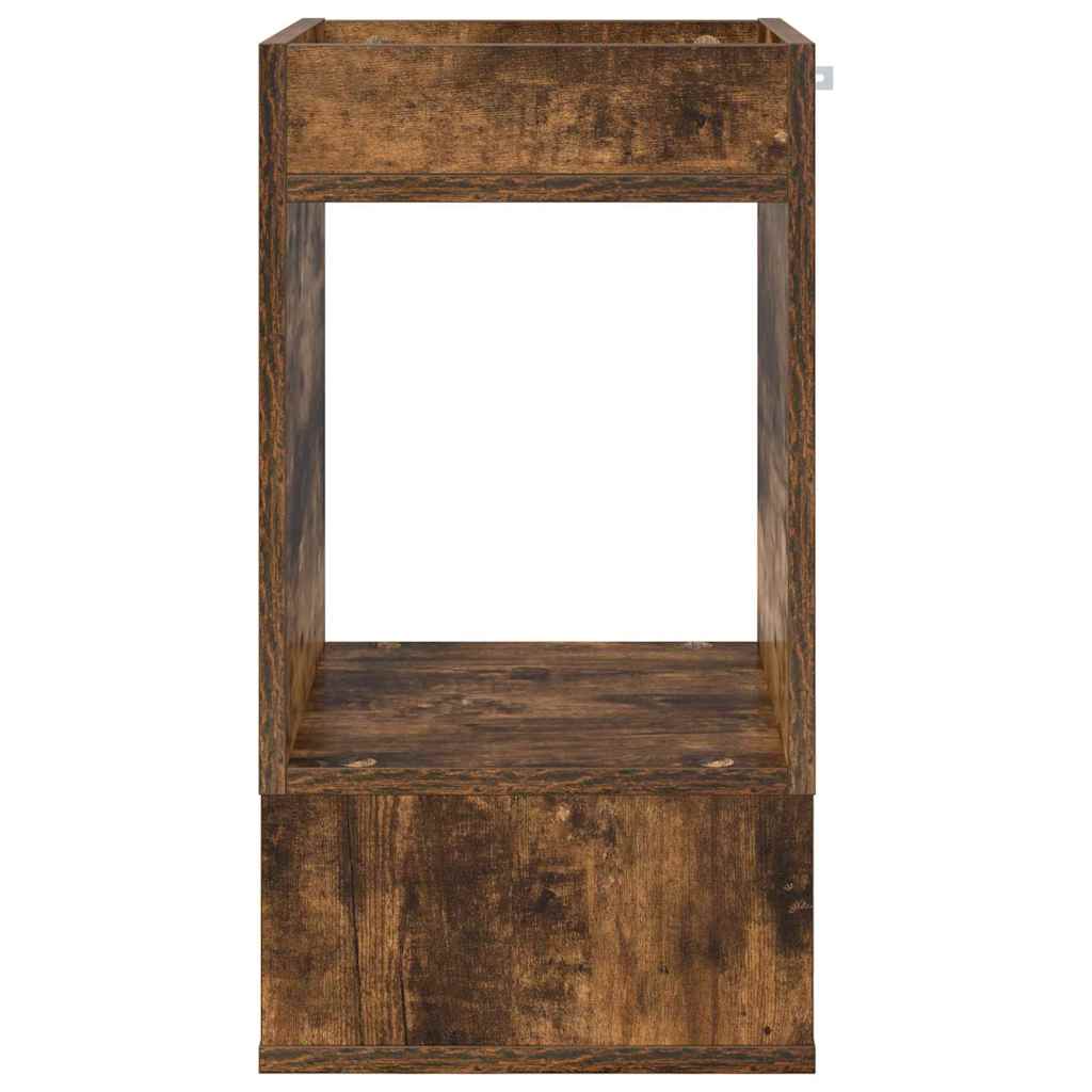 vidaXL Stolik końcowy 2 pcs Dąb wędzony 30 x 30 x 56 cm
