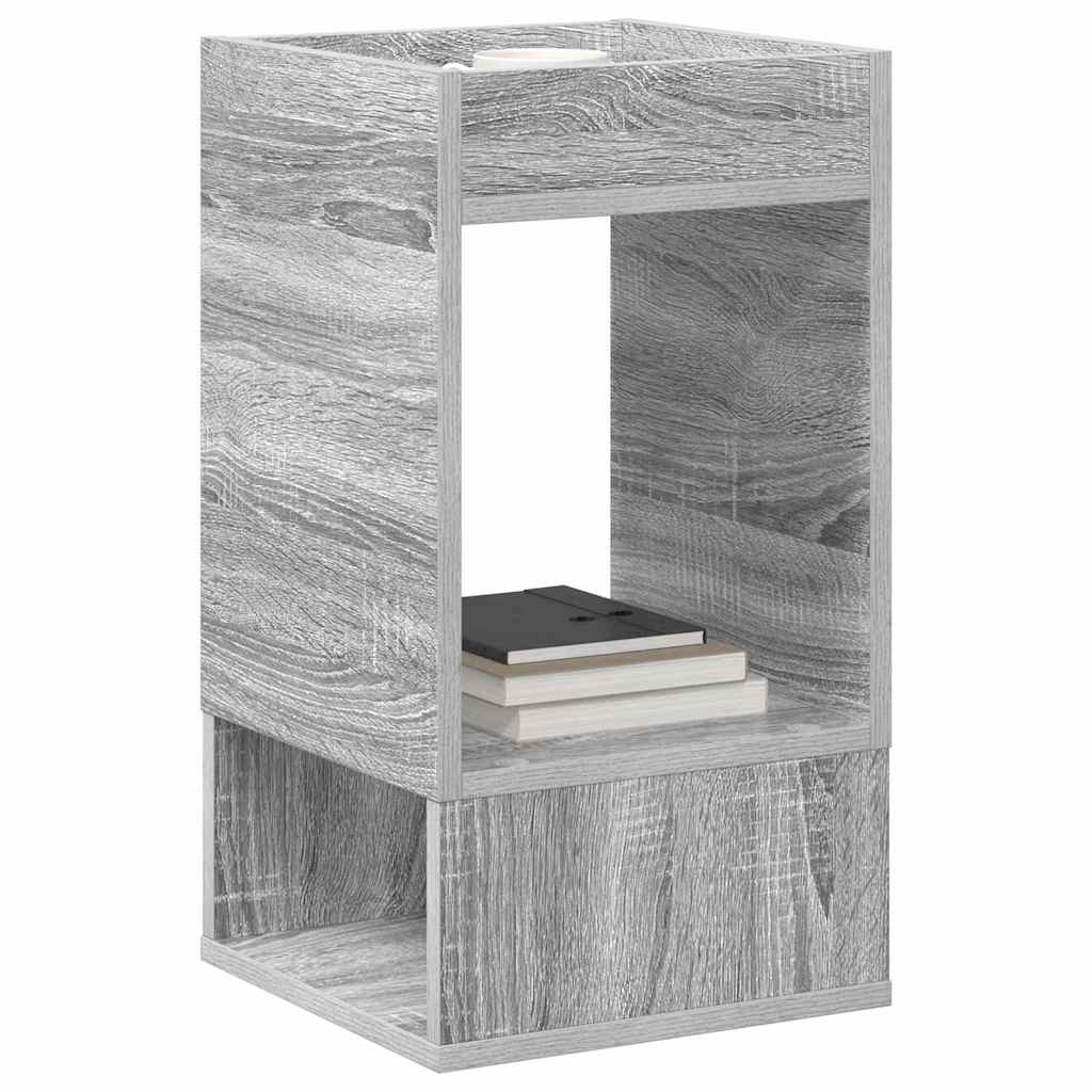 vidaXL Stolik końcowy 2 pcs Szary Sonoma 30 x 30 x 56 cm