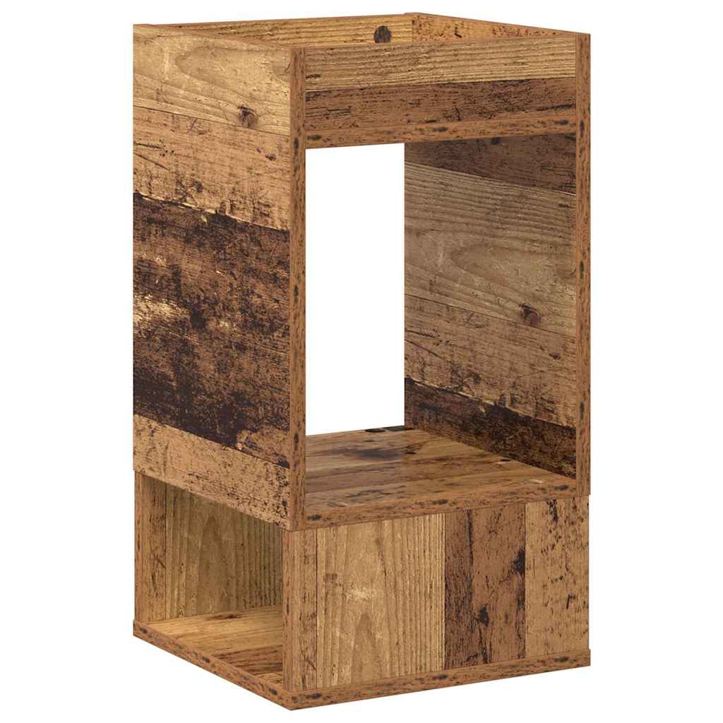 vidaXL Stolik końcowy 2 pcs Stare drewno 30 x 30 x 56 cm