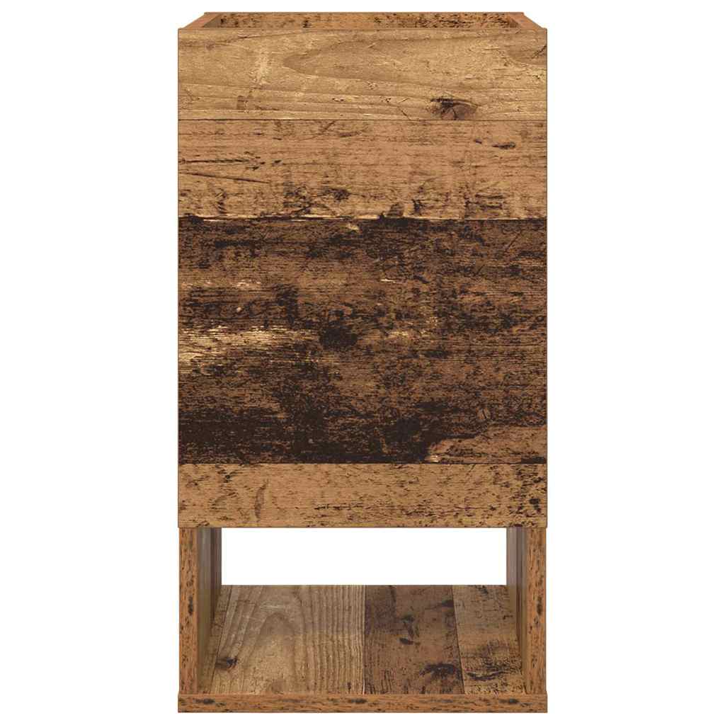 vidaXL Stolik końcowy 2 pcs Stare drewno 30 x 30 x 56 cm