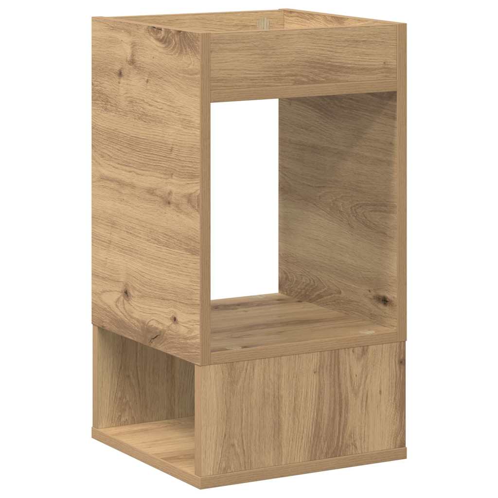 vidaXL Stolik końcowy Dąb rzemieślniczy 30 x 30 x 56 cm