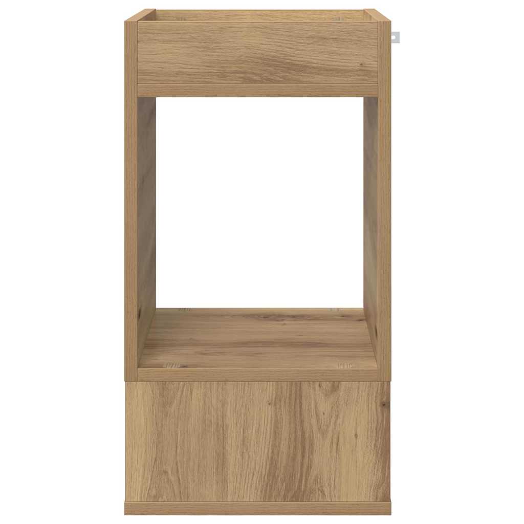 vidaXL Stolik końcowy Dąb rzemieślniczy 30 x 30 x 56 cm