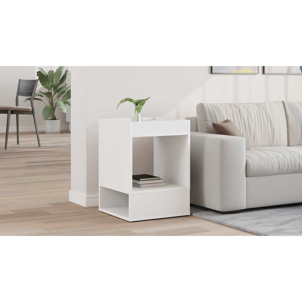 vidaXL Stolik końcowy Biały 40 x 40 x 56 cm Drewno inżynieryjne