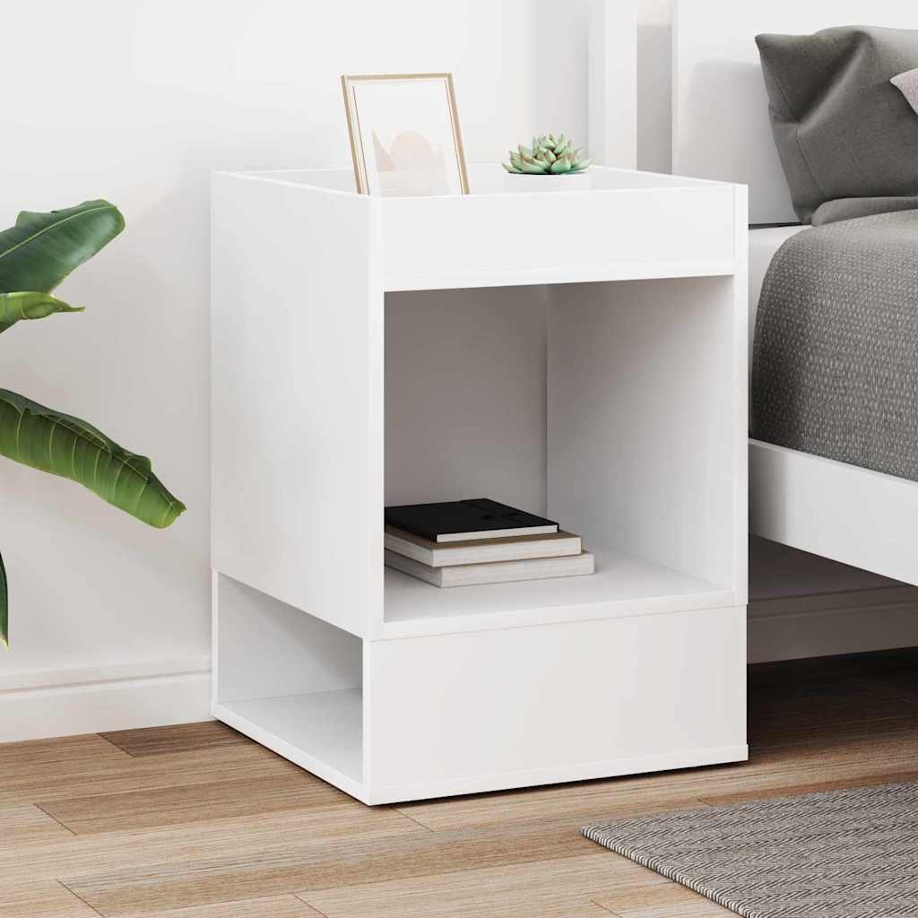 vidaXL Stolik końcowy Biały 40 x 40 x 56 cm Materiał drewnopochodny