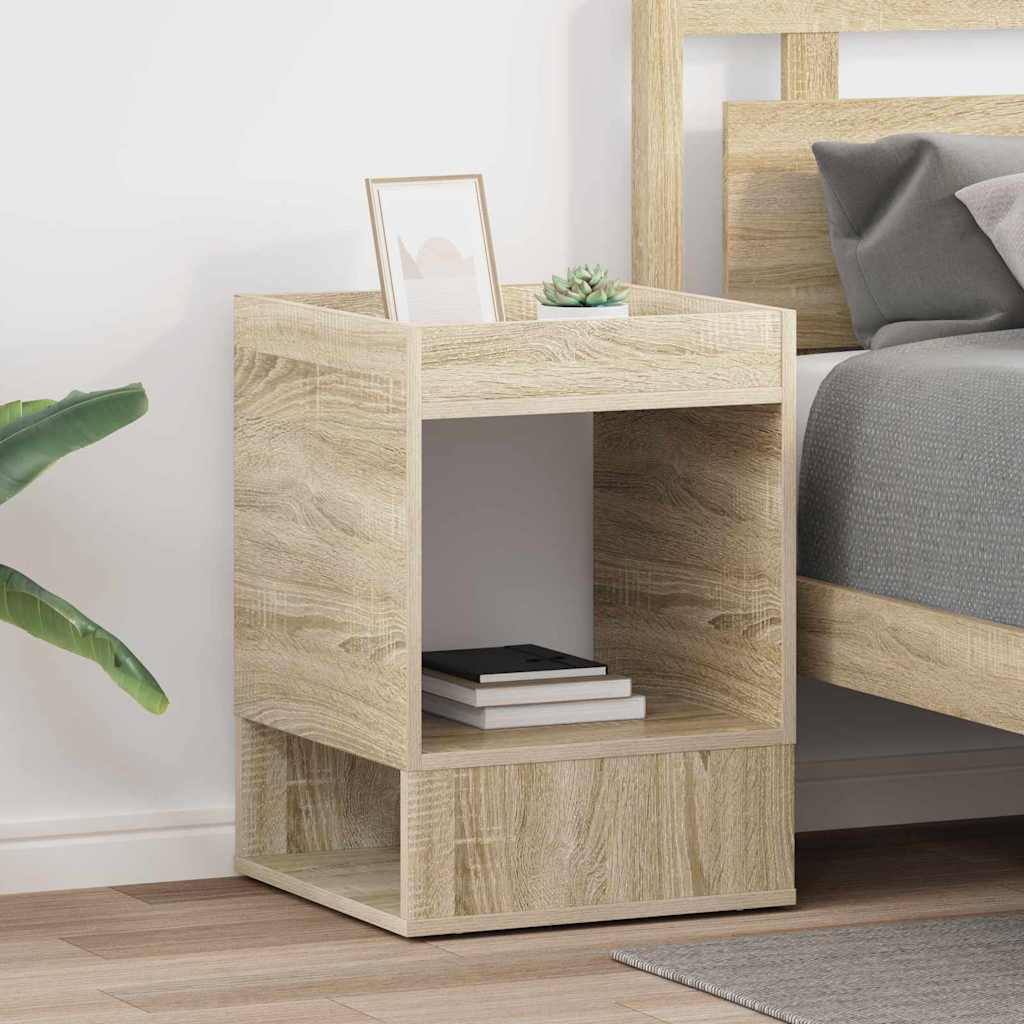 vidaXL Stolik końcowy 2 pcs Dąb Sonoma 40 x 40 x 56 cm