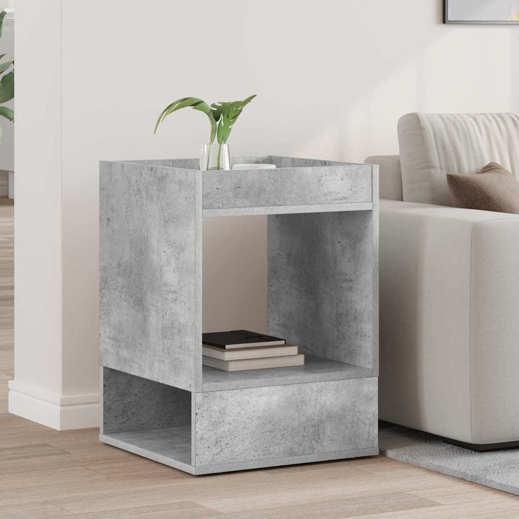 vidaXL Stolik końcowy Betonowy szary 40 x 40 x 56 cm