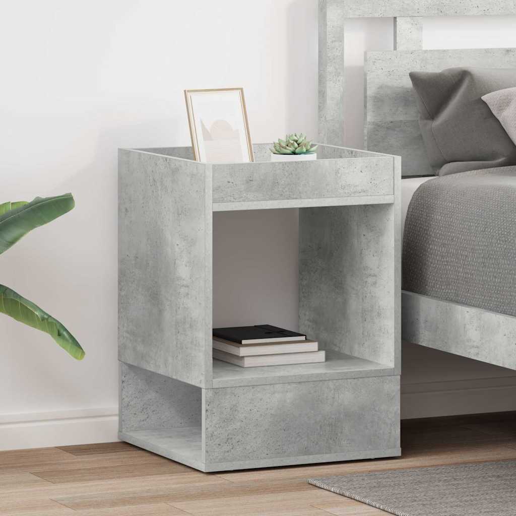 vidaXL Stolik końcowy 2 pcs Betonowy szary 40 x 40 x 56 cm