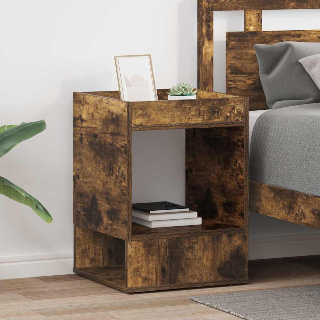 vidaXL Stolik końcowy 2 pcs Dąb wędzony 40 x 40 x 56 cm